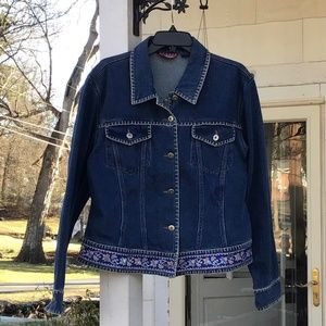 ASAZY Embroidered Jean Jacket